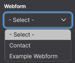 Picture of Webform Type Selection